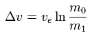 Ecuación formal del cohete